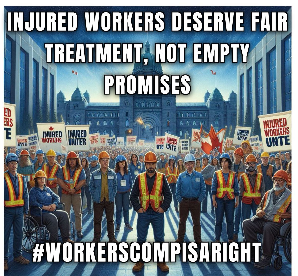 Injured workers deserve fair treatment, not empty promises. It's time to turn promises into action! #WorkersCompIsARight #FairTreatment #InjuredWorkers