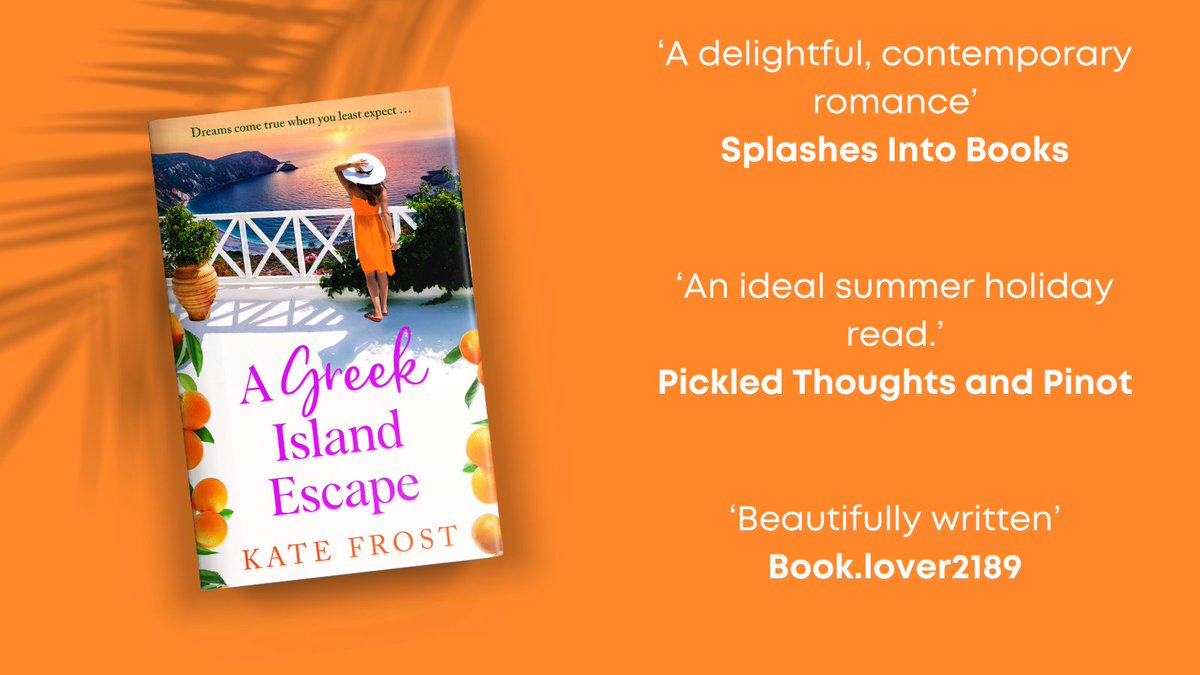 Thank you to @tigger1675, Book.lover2189 and @bicted for their recent reviews on the #AGreekIslandEscape by @katefrostauthor #blogtour. Buy now ➡️ mybook.to/greekislandsoc…