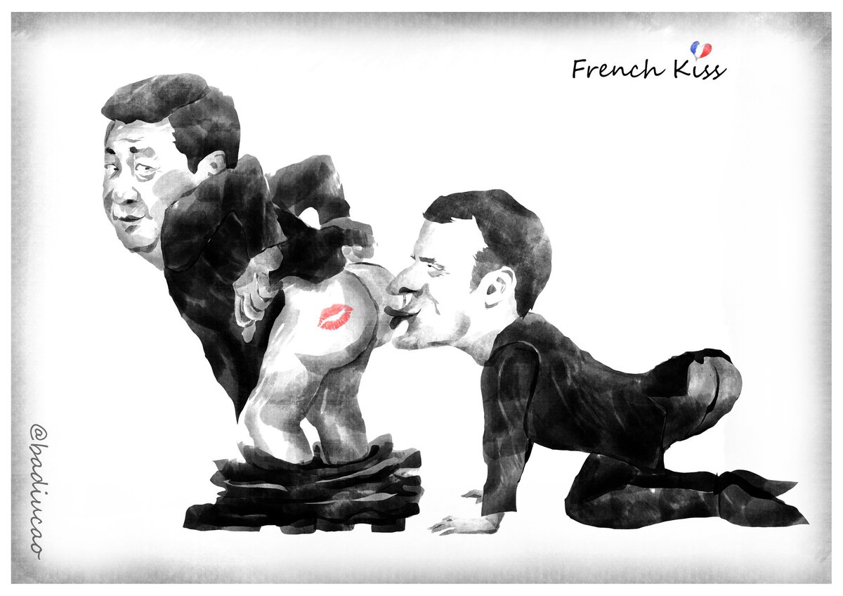 Macron welcomes Xi in France.