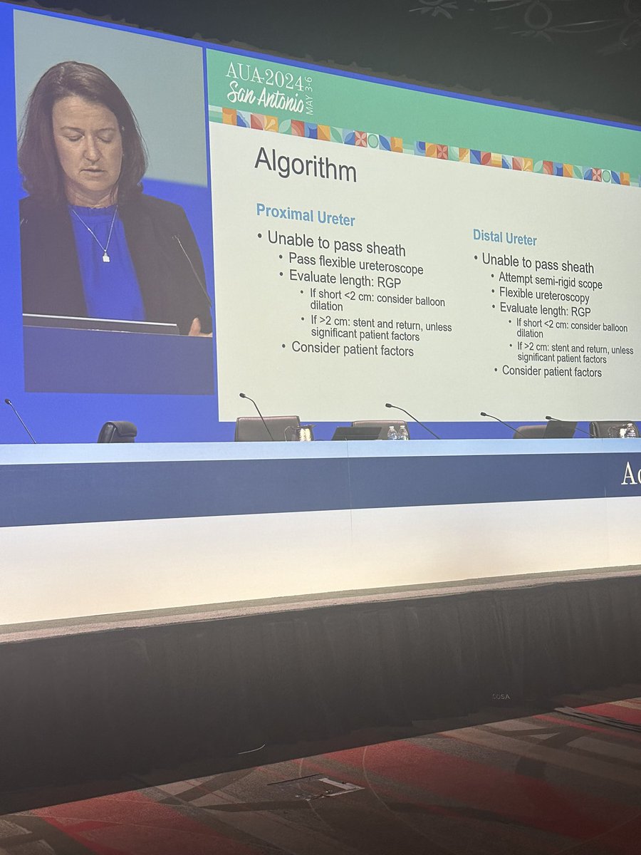 UAMS UROLOGY (@urologyuams) on Twitter photo So proud of our PD! Dr. Julie Riley, well respected endourologist, sharing an interesting case involving a tight ureter requiring ureteral balloon dilatation and her algorithm for managing tight ureters. #AUA24 <a href="/uamshealth/">UAMS Health</a> <a href="/Endo_Society/">Endourological Society</a> So proud of our PD! Dr. Julie Riley, well respected endourologist, sharing an interesting case involving a tight ureter requiring ureteral balloon dilatation and her algorithm for managing tight ureters. #AUA24 <a href="/uamshealth/">UAMS Health</a> <a href="/Endo_Society/">Endourological Society</a>