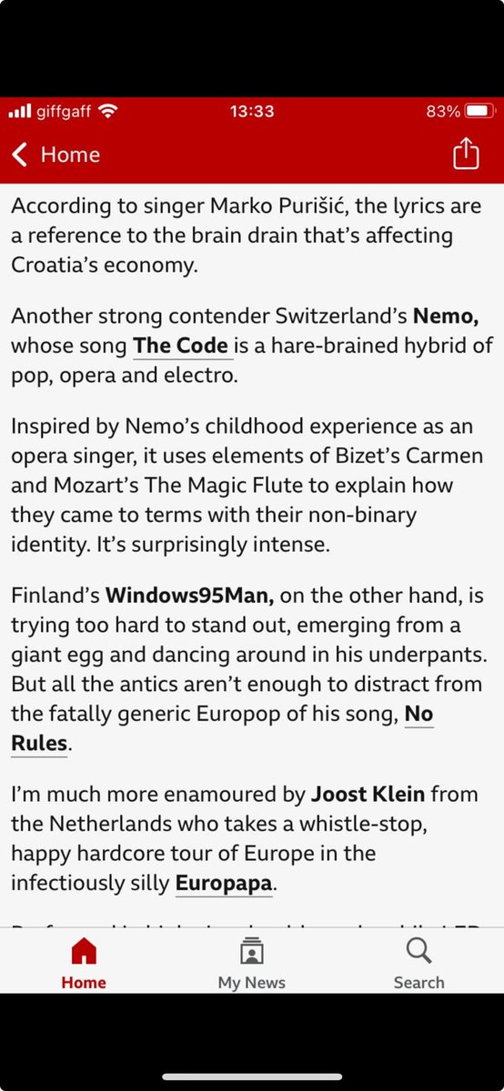 Might actually watch Eurovision this year - just for Windows95Man, even though he’s clearly just ripped off my Twitter handle as his stage name… 🤣