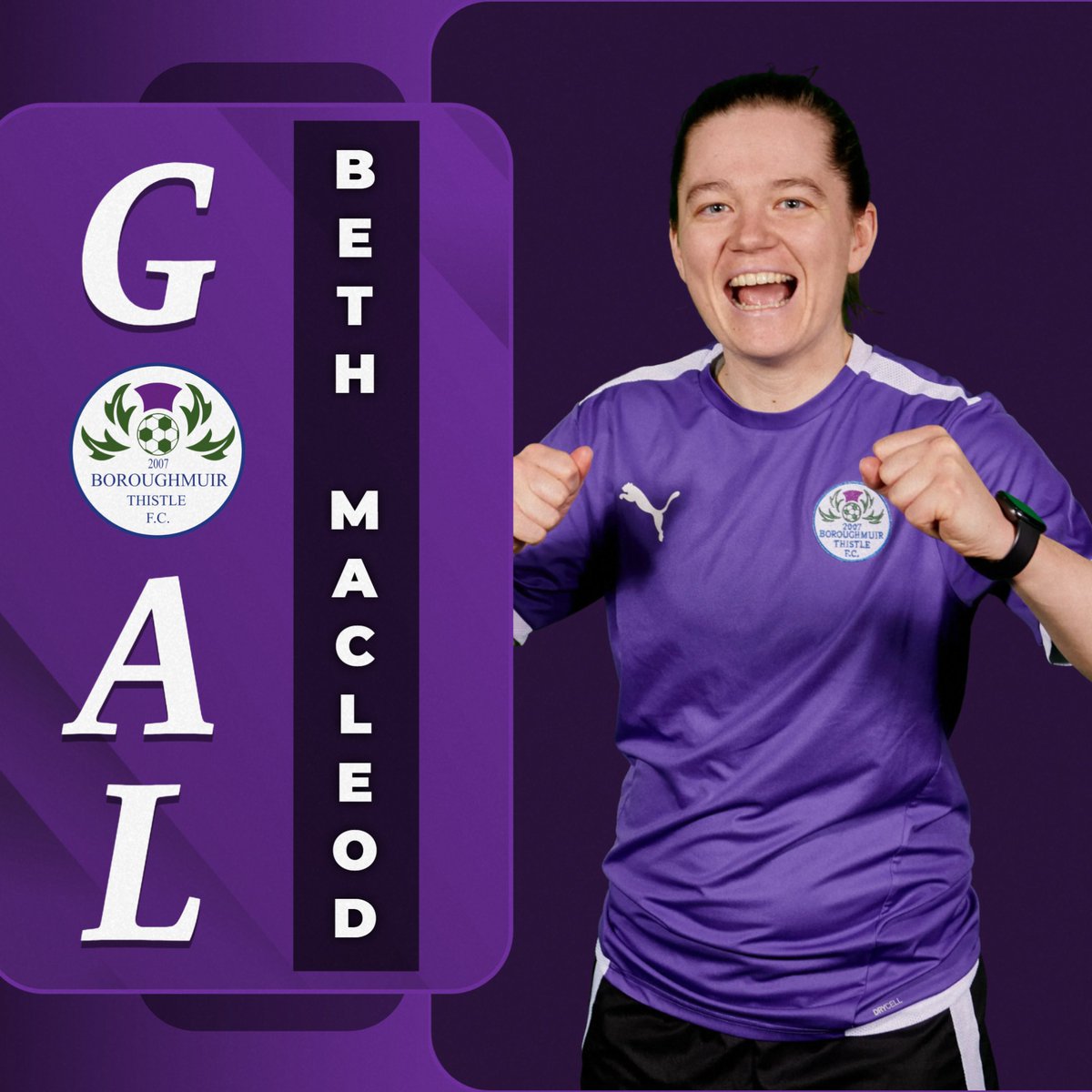 𝗚𝗢𝗢𝗢𝗔𝗔𝗔𝗟𝗟𝗟!!! Beth MacLeod gets us back in front!! Maria Novoa-Torrente exhibits some excellent control in the middle of the park before slipping in MacLeod who calmly slots low beyond the St Johnstone 'keeper at the near post! 🟣2-1🔵 | 39' | #ThistleLive