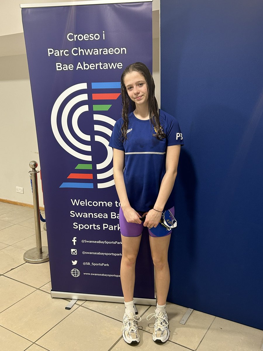 Proud of this kiddo at the Swansea Aquatics National Pool of Wales today, 2 seconds off and half a second off her races. Every little helps @radyrPEdept