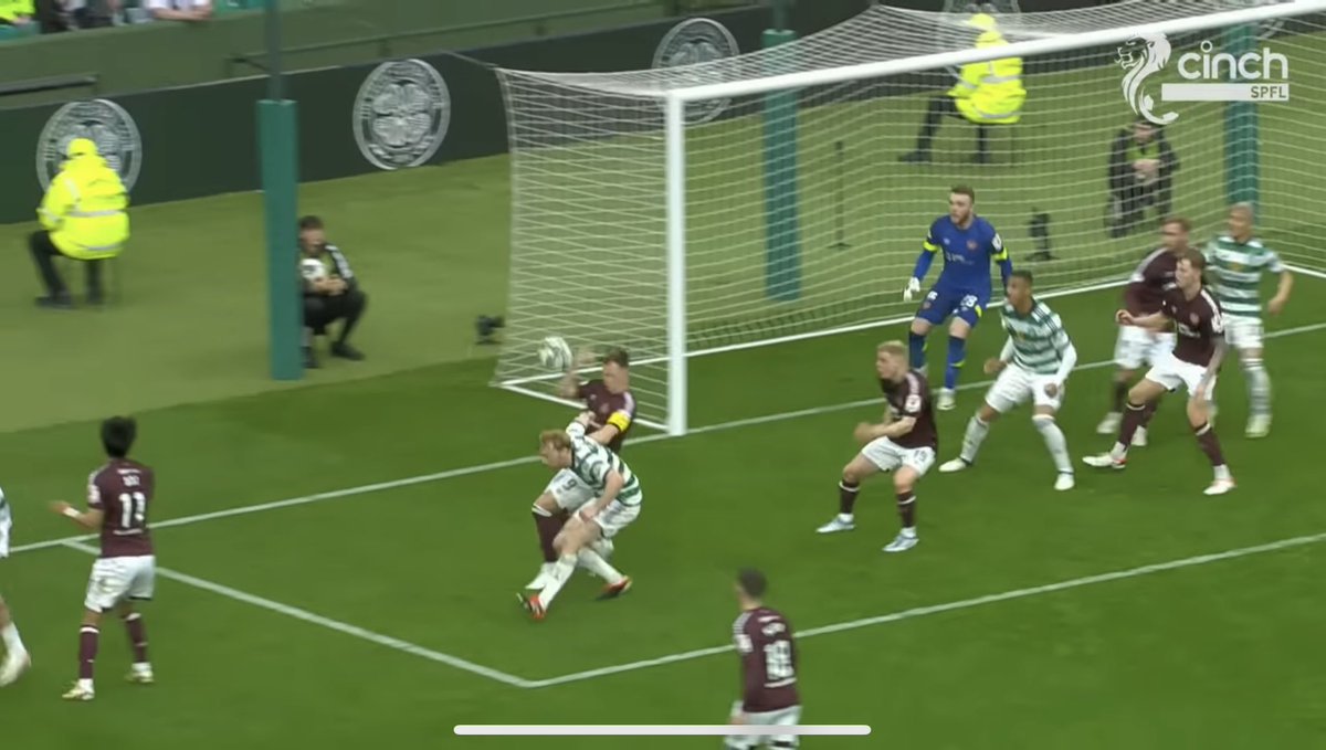 Lawrence Shankland wasn’t even booked for this at Celtic Park yesterday, but Kilmarnock have a man sent off for that today. 

Our officials are a disgrace.