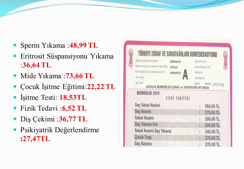 Sayın <a href="/drfahrettinkoca/">Dr. Fahrettin Koca</a> evet saç yıkamak da emek gerektiriyor ama Sperm Yıkamak, Eritrosit Süspansiyonu Yıkamak, Mide Yıkamak daha çok emek, eğitim ve tecrübe gerektiriyor. 

Emeğin, eğitimin karşılığı hakkıyla verilmelidir.