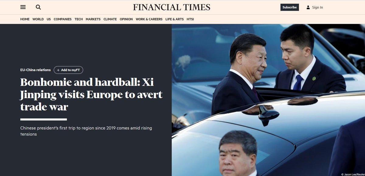 #XiJinping is visiting Europe next week to try to prevent an escalation in trade disputes. I argued for the @FT that the 🇨🇳 investment spree in 🇭🇺 is political in nature: it rewards #China's most loyal EU partner (servant?) and demonstrates the benefits of pro-🇨🇳 policies in a…
