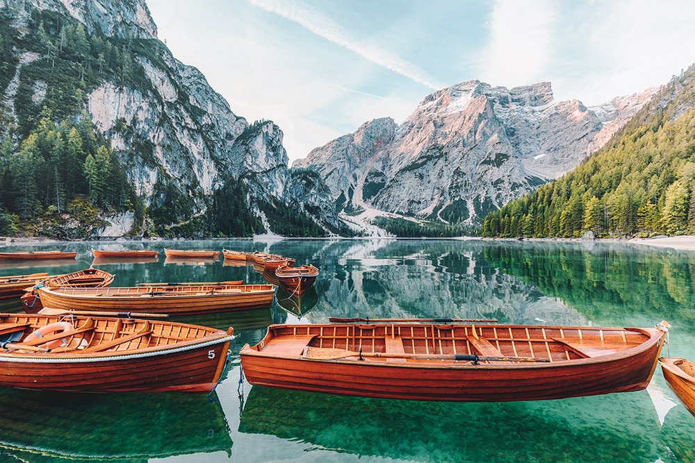 📍Lake Braies in Italy