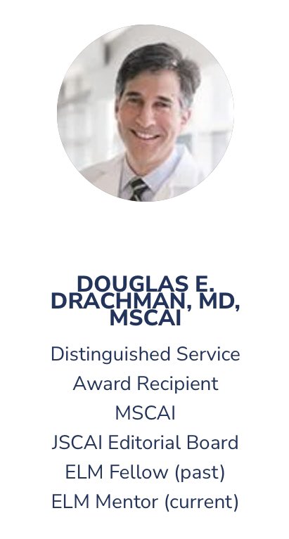 Congratulations to all the @SCAI MSCAI recipients, but especially proud of @herbaronowMD and @DougDrachmanMD the first two ELM Fellows to qualify for this prestigious credential! Well deserved! @HeartBobH scai.org/scai-bestows-h…