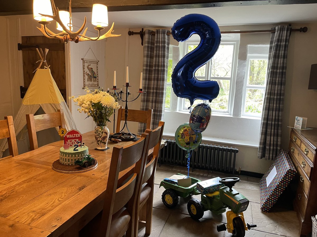 Thanks to everyone who helped make Walter’s second birthday so special yesterday. Everyone who sent presents, cards, well wishes and to those who came to his family birthday party at ours 🥰