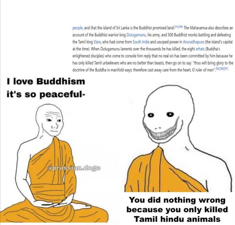 The Buddhist religion of peace