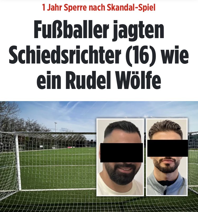 Fühlen sich als Opfer: Die Täter Emin Y. (35, links) und Mittelfeld-Spieler Mehmet A. (27) vom Türk FC Hattersheim Bei uns in der Schweiz gäbe es dafür ein lebenslanges Spielverbot.