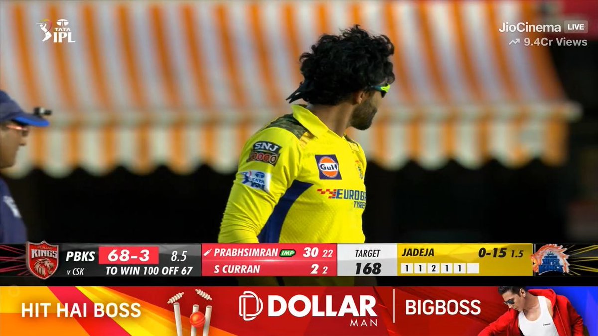 Jadeja show begins 💛💥 #WhistlePodu #IPLonJioCinema #CSK