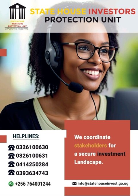 Call 📞 or WhatsApp the State House Investors Protection Unit SHIPU @ShieldInvestors today and get help on investor-related concerns. #EmpoweringInvestors should be our priority. @edthnaka @ABHAYZIRABA @ugandan_patriot @Trilluganda @Nats20122351 @AtuzarirweR1 @MrAmooti