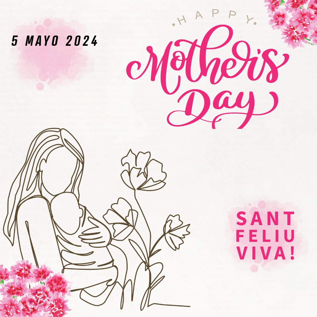¡FELIZ DIA A TODAS LAS MADRES!
#santfeliudellobregat
#santfeliu
#DiaDeLaMadre