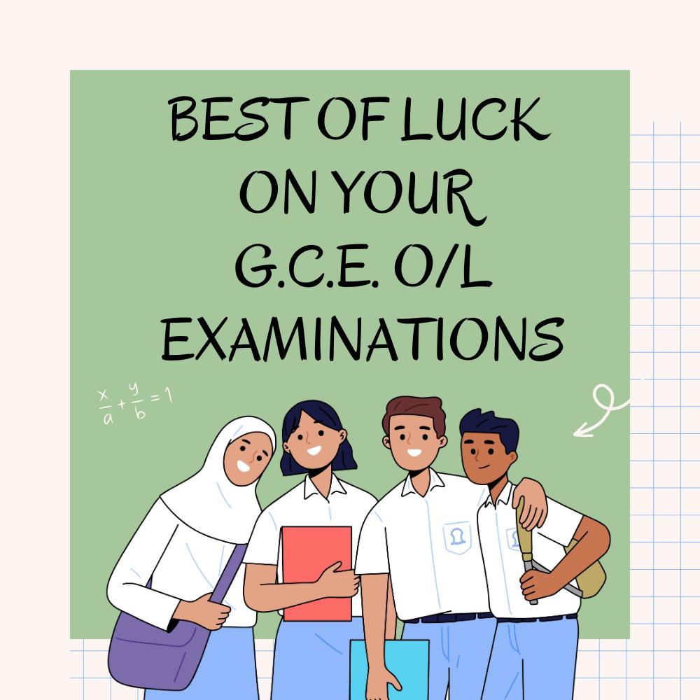 Wishing you the best. Warmest accolades to the student recipients of the Summer - you deserve all of the congratulations coming your way

Best Wishes for your Ordinary Level Examination 💚💐
#everyone #ordinarylevel #ordinarylevelexam #olwishes #ordinarylevelwishes #goodwishes