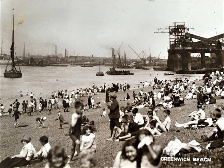 The thames at greenwich circa 1900s