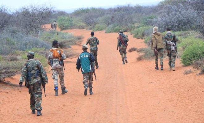 GaroweOnline's tweet photo. BREAKING: Somali Govt Forces strike a significant blow against Al-Shabaab! In a successful operation in the Bay region, two terrorists, Abdullahi Aliyow and Najib Abdisalan, were eliminated. They were known for their extortion activities targeting civilians. #Somalia #BayRegion #AlShabaab
