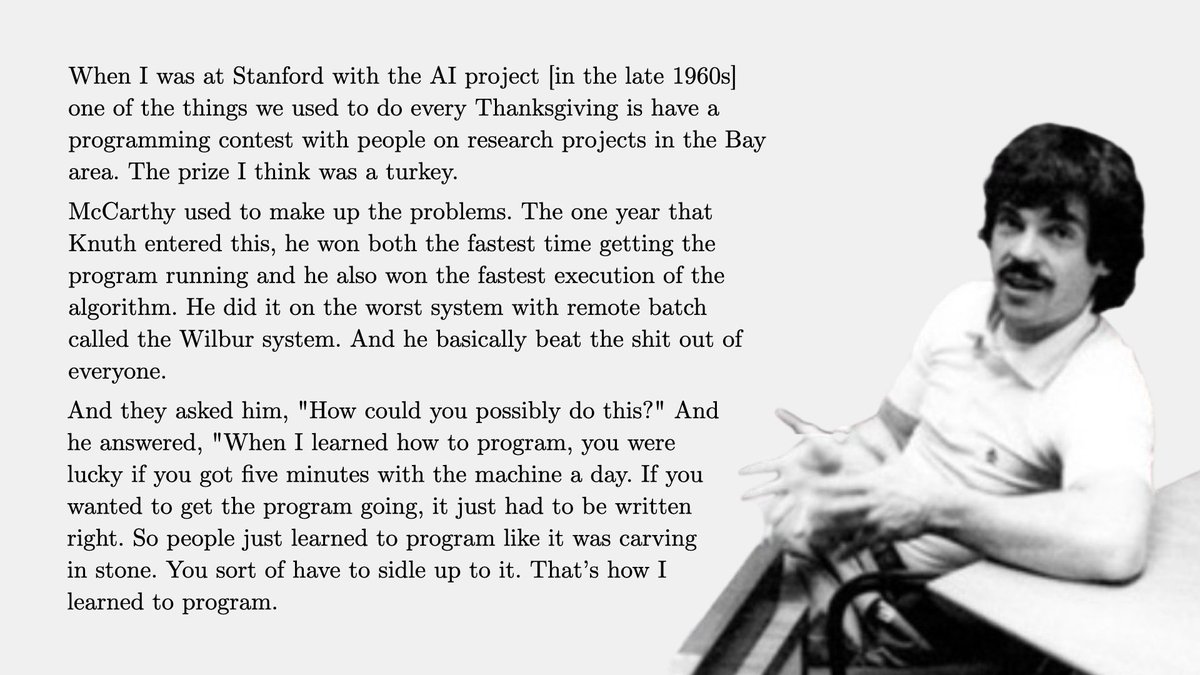 Alan Kay on Donald Knuth’s legendary programming abilities