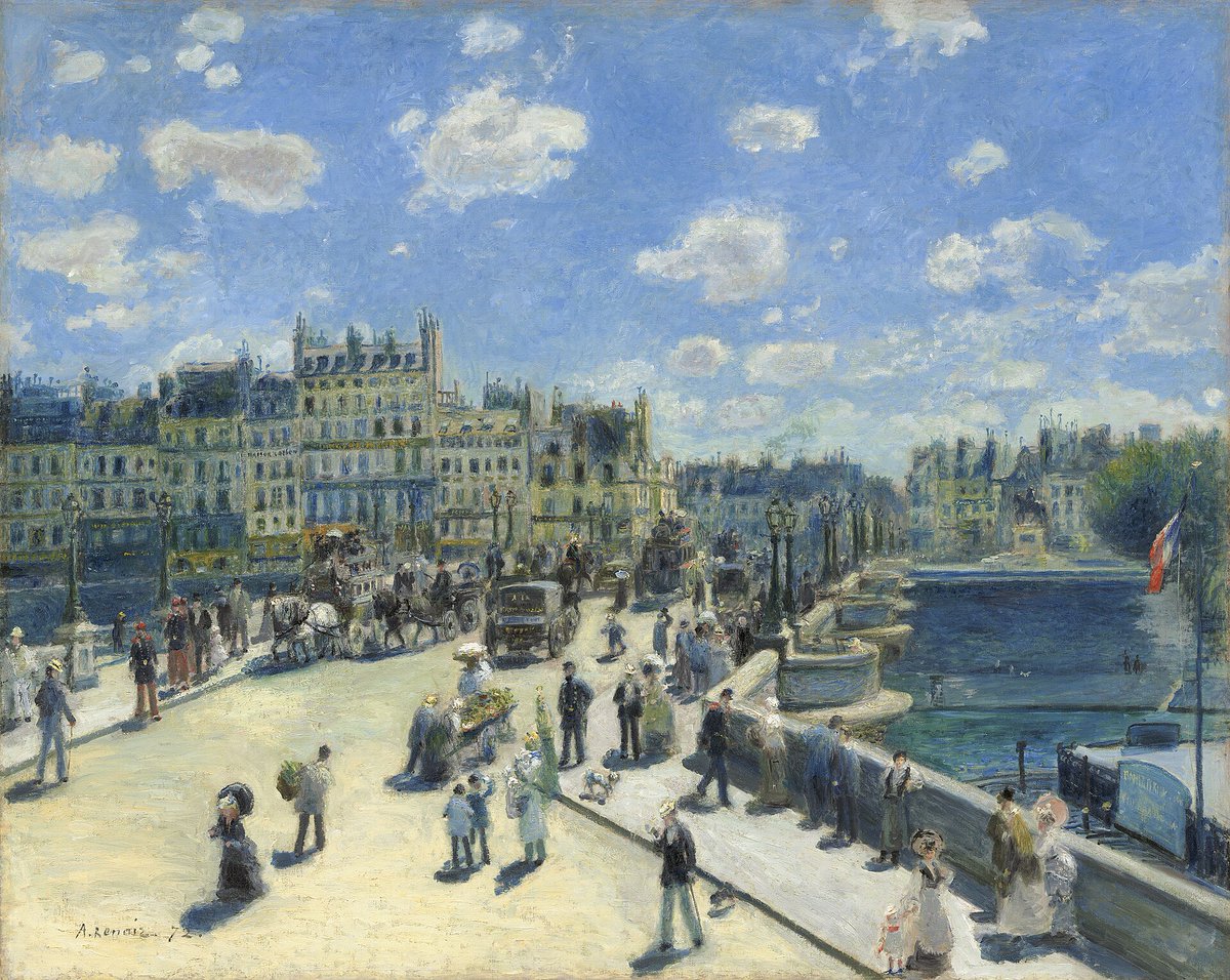 Le pont Neuf, peint par Auguste Renoir en 1872, aujourd'hui conservé à la National Gallery of Art de Washington