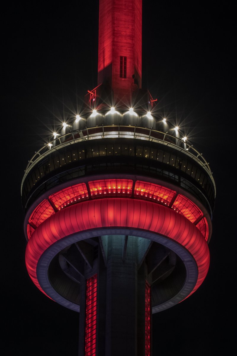 Tonight the #CNTower will also be lit red for the National Day of Awareness for Missing and Murdered Indigenous Women and Girls and Two-Spirit People