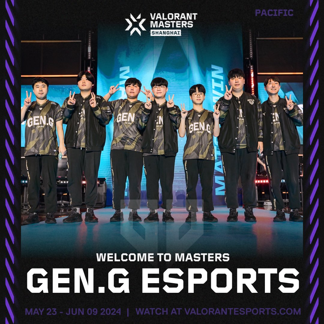 Gen.G Esports is returning to the #VALORANTMasters stage to represent VCT Pacific!