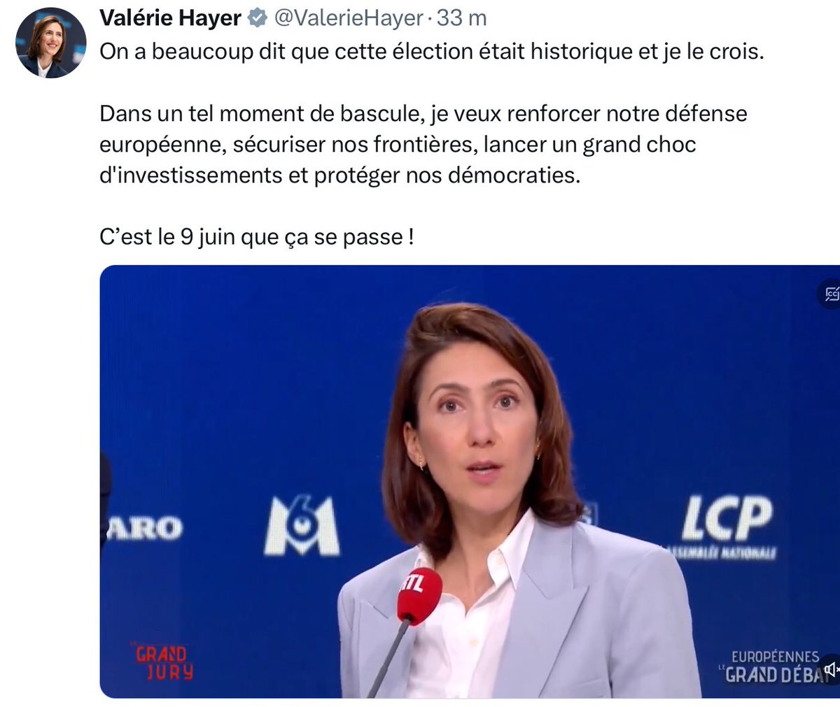 Valérie Hayer sent la Bérézina venir. Elle ressort le discours d’Emmanuel Macron en 2017. Elle est gelée sur place.

#LeGrandJury #LeGrandDebat