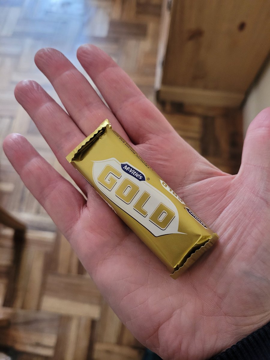 Just had to eat 2 x Gold Bars as its the equivalent to 1 old one. #ToriesOut #BrokenBritain