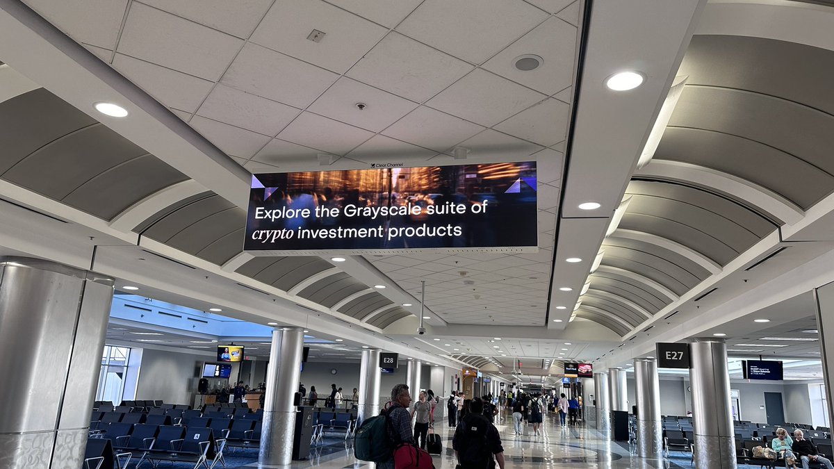 spotted @Grayscale ads at @ATLairport