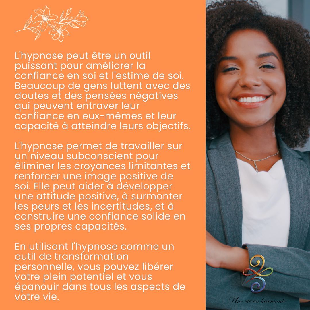 L'hypnose peut être un outil puissant pour améliorer la confiance en soi et l'estime de soi. #ConfianceEnSoi #EstimeDeSoi #TransformationPersonnelle #HypnoseThérapeutique #Épanouissement