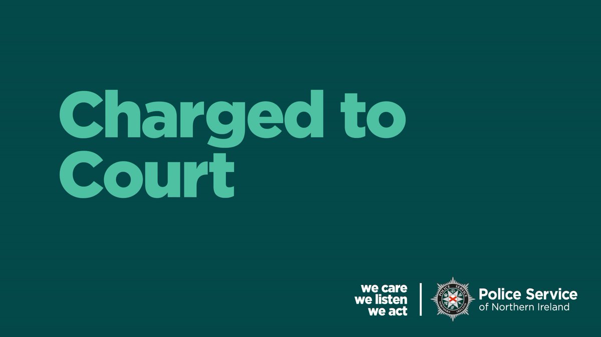 A man (39) is due before Londonderry Magistrates' Court tomorrow on a number of charges including aggravated vehicle taking causing damage and dangerous driving. It follows a report of a car stolen from Orchard Street. A second man was released on bail pending further enquiries.