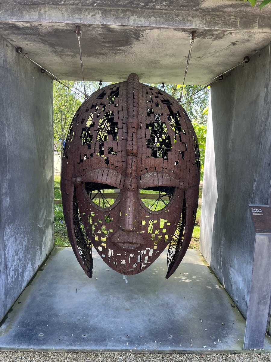 Sutton Hoo - the Anglo Saxon burial ground dating from 6/7C - is home to one of greatest archaeological discoveries in England. An inspiring place to visit.