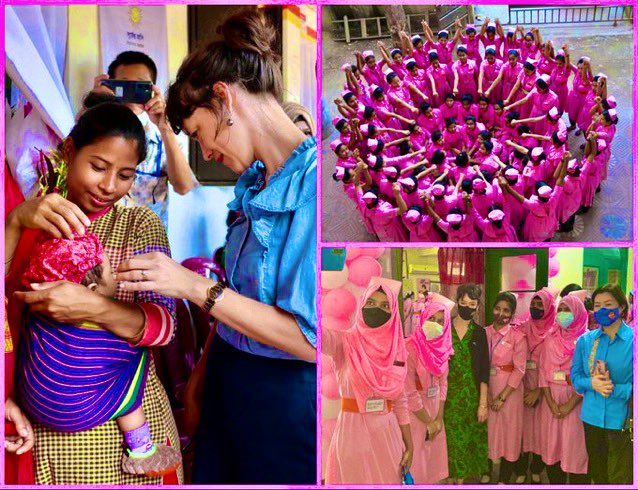 Happy #DayoftheMidwife👚! DYK🧐? 👉🏼Sweden🇸🇪 has had midwives for 300 years & helped introduce the profession in Bangladesh. We remain committed to working with the Government of 🇧🇩 & @UNFPABangladesh🇺🇳 to support our heroes in pink 💖! #Midwives4All🫶 #IDM2024