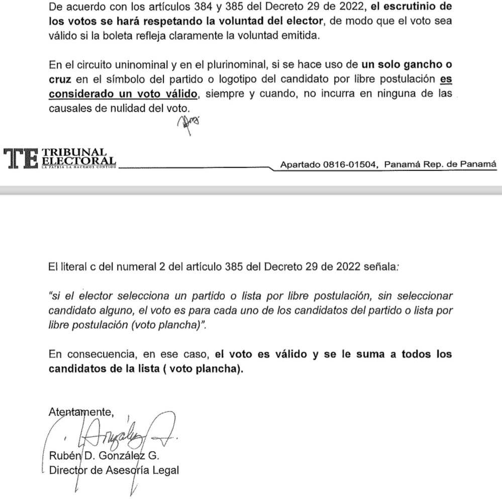El voto con un gancho o cruz en la bandera o logo de un partido o lista independiente es válido.

No permitan que los anulen. Cuidemos cada voto.

🟦🟨