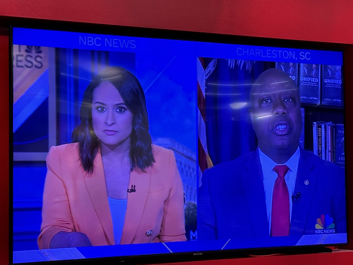 On @MeetThePress right now, Tim Scott will not say “yes” on whether he will accept the 2024 election results. He voted to certify in 2020. Scott is under consideration for Trump’s VP pick.