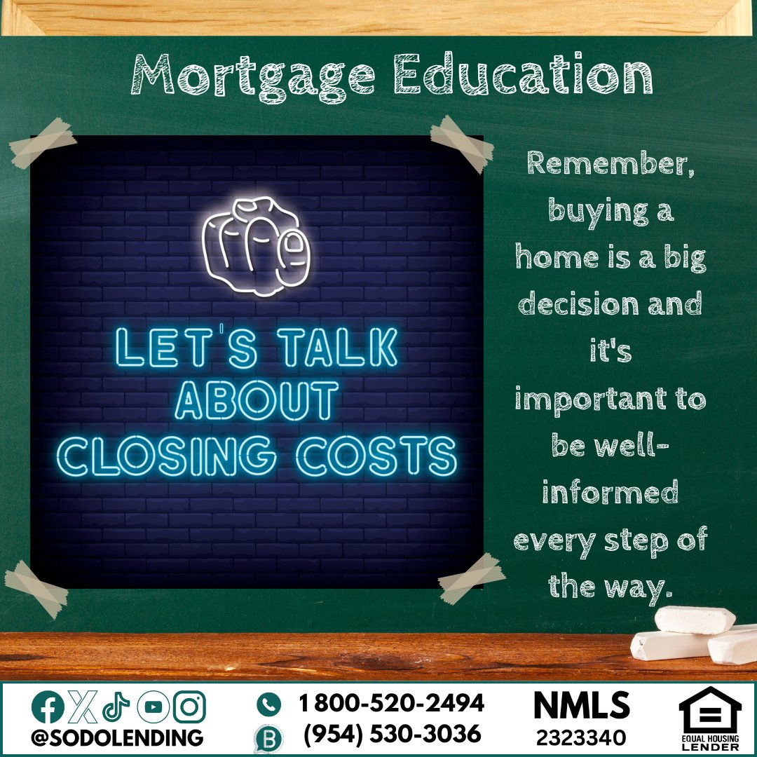 I’ll help you break down the fees and explain what they cover
Sodo Lending is your mortgage lender in Pompano Beach FL 

 👉 sodolending.com 

 #floridaloans #floridamortgage #firsttimehomebuyer #firsttimehomebuyertips #newhome #architecture #pompanobeach #mortgagelender