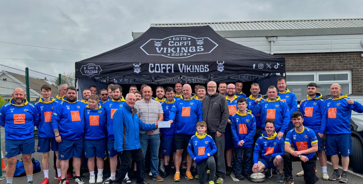 St David's Lodge 366 are delighted to have donated £600 to Pembrokeshire Vikings today at Milford Haven RFC #pembrokeshirevikings #milfordhaven #milfordhavenrfc #westwalesmanson #stdavidslodge366
