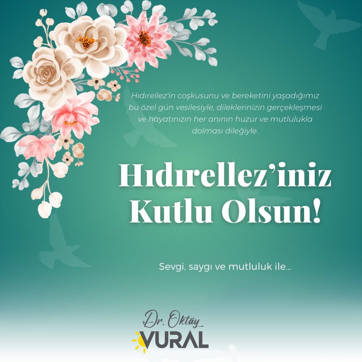 Baharın müjdecisi olan Hıdırellez'de huzur, bolluk ve bereket diliyorum. 'Umut oldukça, her yeni gün bir başlangıçtır.' #Hıdırellez