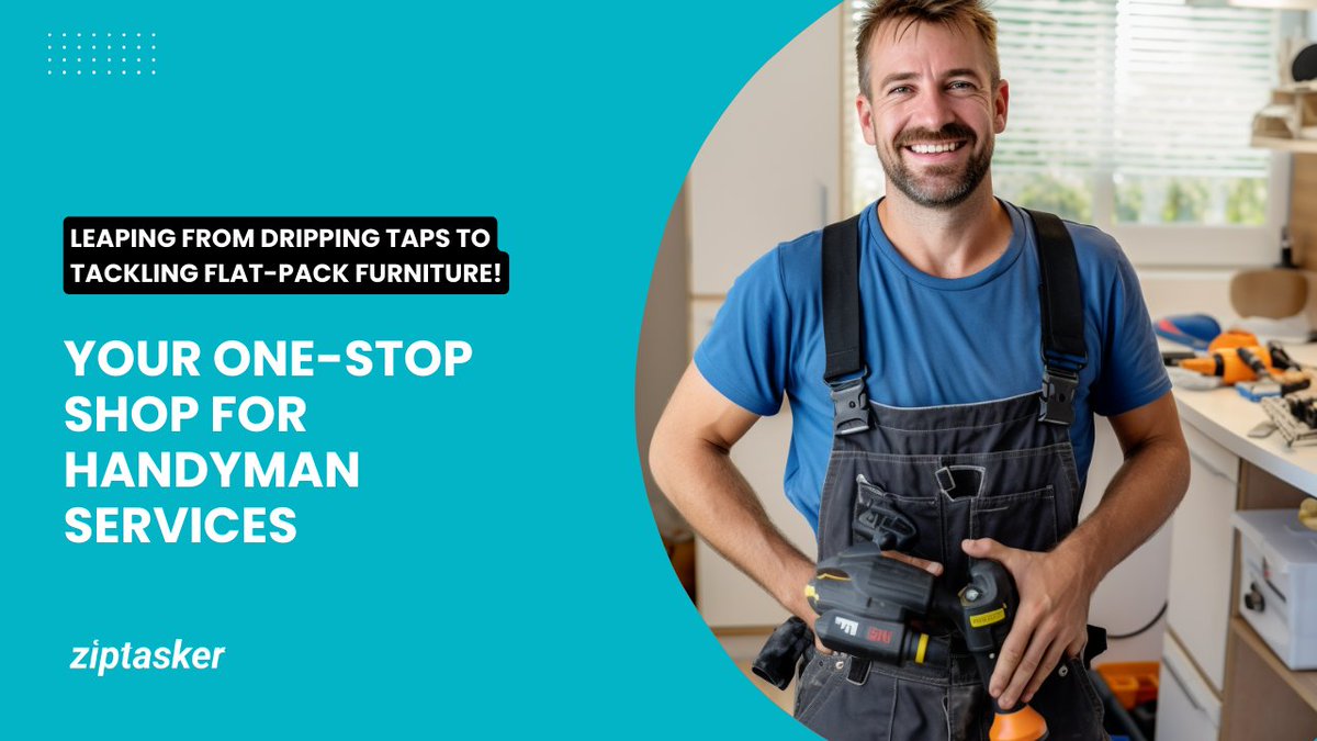 From Leaky Faucets to Furniture Assembly: Your One-Stop Shop for Handyman Services

#FurnitureAssembly #HandymanServices #HomeImprovement #HomeServices #DIYHelp #Ziptasker

ziptasker.co.uk/from-leaky-fau…