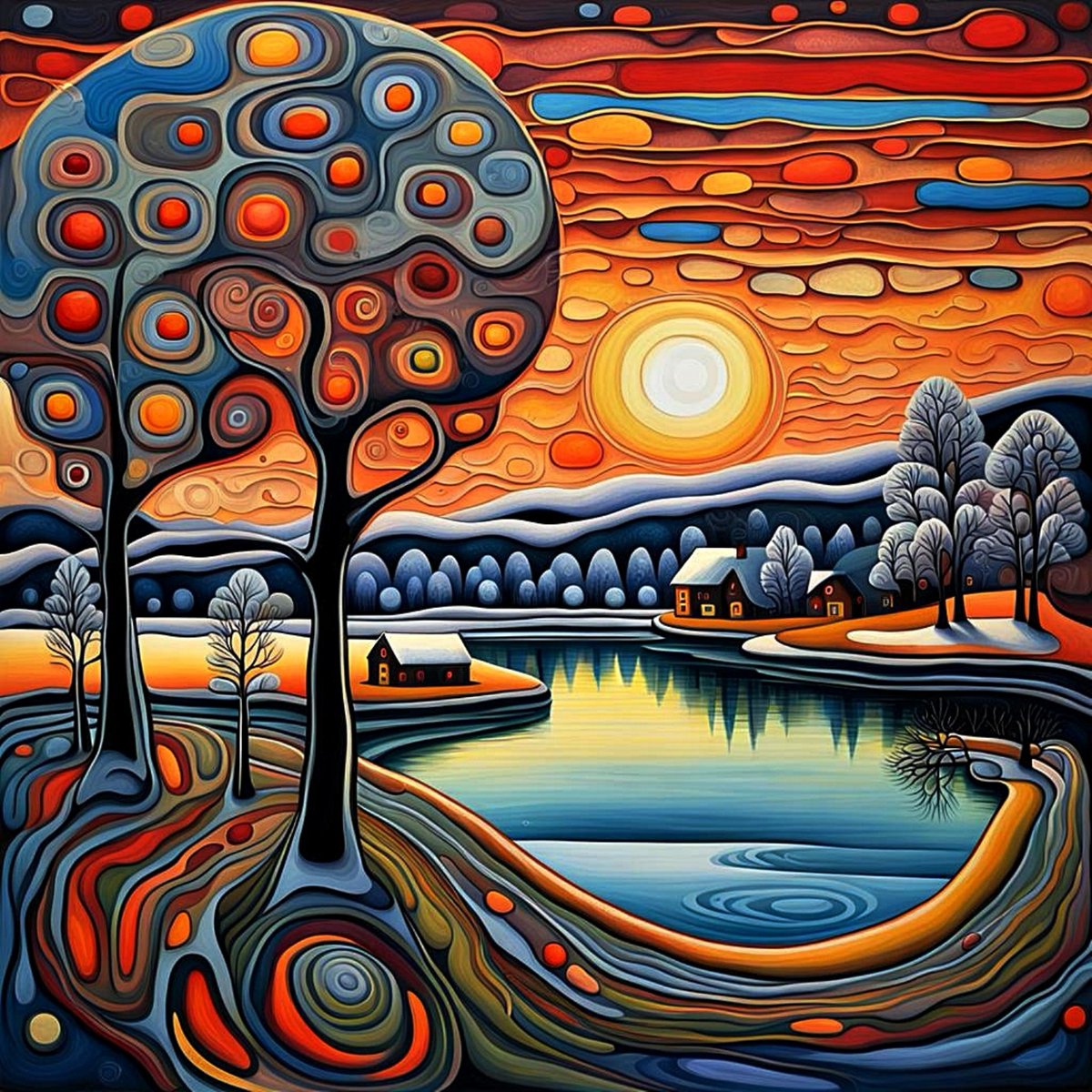 See this Instagram photo by 'Winter day at sunset 1' by George Hutton Hunter. @diTempli @twitterart  @huttonhunter instagram.com/p/C6loP6YNfBL/… #landscape #surrealart #surreallandscape #surrealprint #artprint #sunset