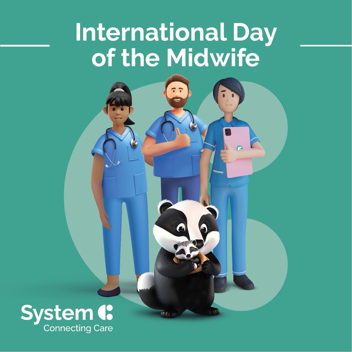 Happy #InternationalDayOfTheMidwife Help us celebrate and embrace all the midwives around the globe! 🌐👩🏼‍⚕️👨🏾‍⚕️ Here at System C, we are surrounded by a beloved community of midwives. Every single midwife performs a truly vital role in providing care and support 🤱