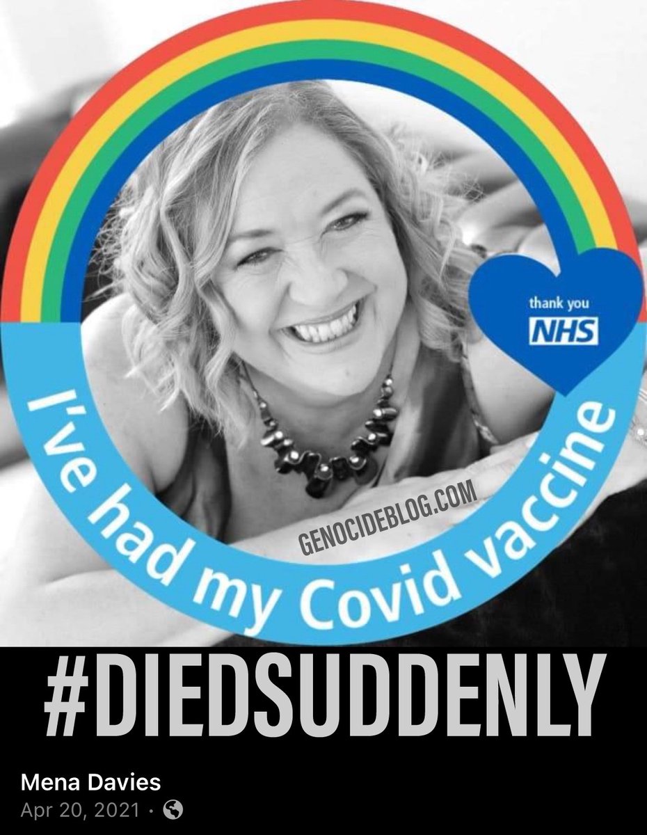 Mena Davies 💉🪦 #FullyVaccinated #DiedSuddenly (May 2024) 🏴󠁧󠁢󠁥󠁮󠁧󠁿 England “I’ve Had My Covid Vaccine.” “It is with the heaviest of hearts, shock and disbelief that we must share with you that our mum, Mena passed away suddenly on Wednesday 1st May.” CovidBC.me