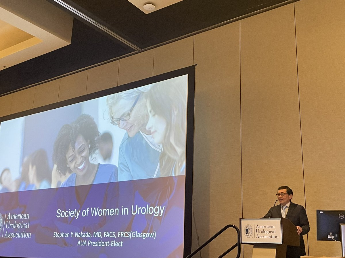 Next up is @NakadaSteve @wiscurology and @AmerUrological president-elect comes to @SWIUorg breakfast as a #heforshe ally ✅ Investment in the next generation ✅ Commitment to diversity ✅ Advancing through education➕research ➕ advocacy