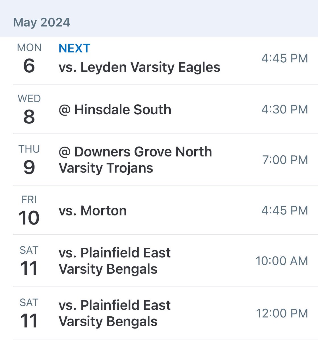 Another busy week ahead. Come join us Saturday as we honor our seniors 🎓<a href="/Grace_taylor44/">Grace Taylor</a> <a href="/juliacolorato/">Julia Colorato</a> <a href="/EllaCushing2024/">Ella Cushing</a> <a href="/MPollack2024/">Makayla_Pollack2024</a>