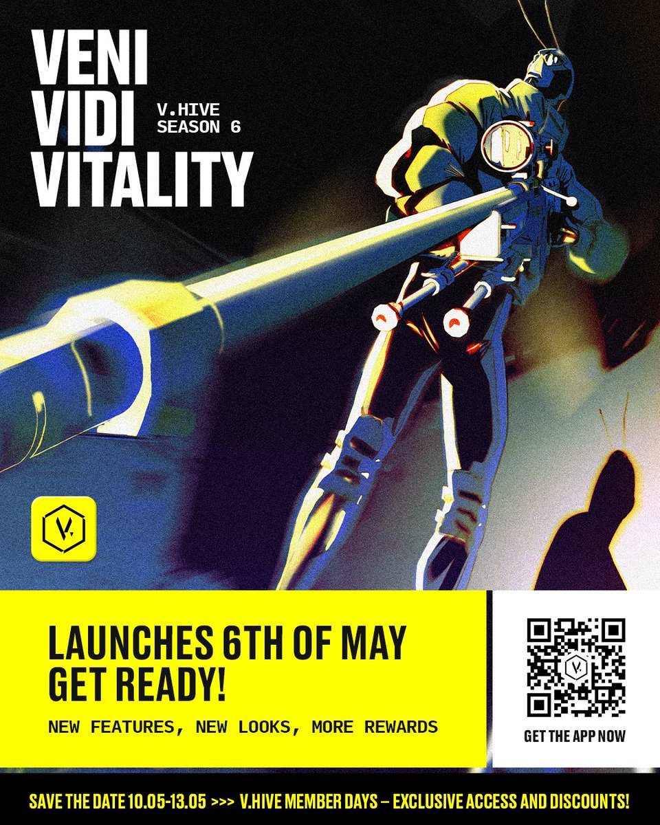 VENI VIDI VITALITY Join us tomorrow with the launch of the new season and a new feature for the eshop 👀 @VitalityHive D-1