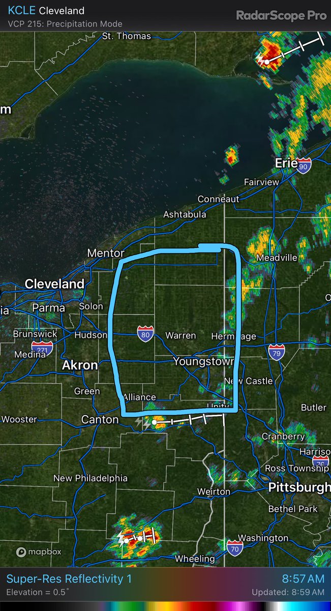 Targeting this region of northeast Ohio for some marginally strong to severe storms! #ohwx