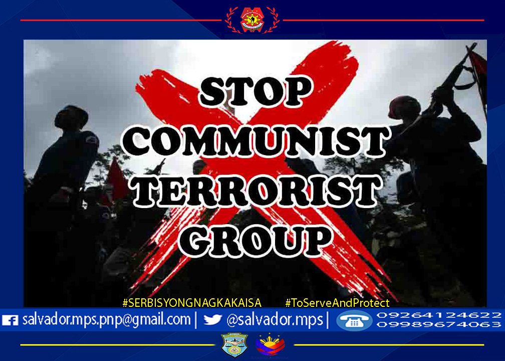 Stop Communist Terrorist Group! #ToServeandProtect #SerbisyongNagkakaisa