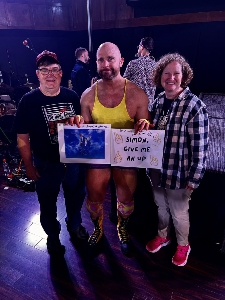 Chuck and Kathy drove 10 hours to see me in The Last Match musical/wrestling rock experience, brought signs AND told me to bring back the Wizard In The Sky. 😂 Stuff like this is so humbling I feel it’s important to share it and as lame as it is in comparison do a post as…
