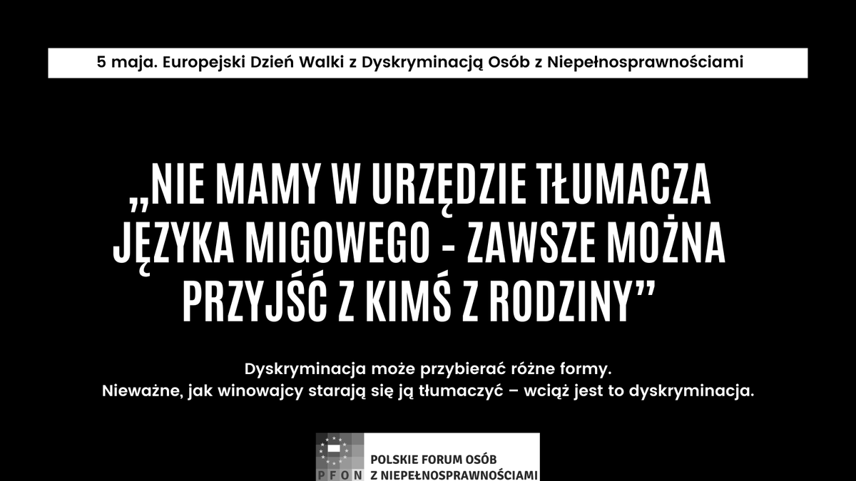 Polskie Forum Osób z Niepełnosprawnościami (@PFON_OzN) on Twitter photo 2024-05-05 13:23:39