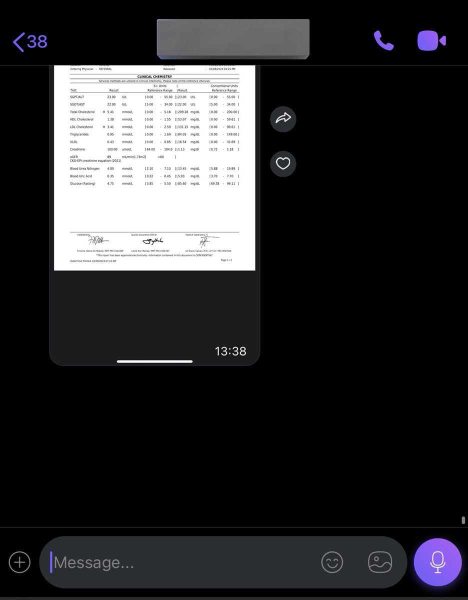 He used to brag about how healthy he looked and felt until I made him do the test. He repeated the test this year after a lifestyle change, see the progress report he sent me. BIG DIFFERENCE.