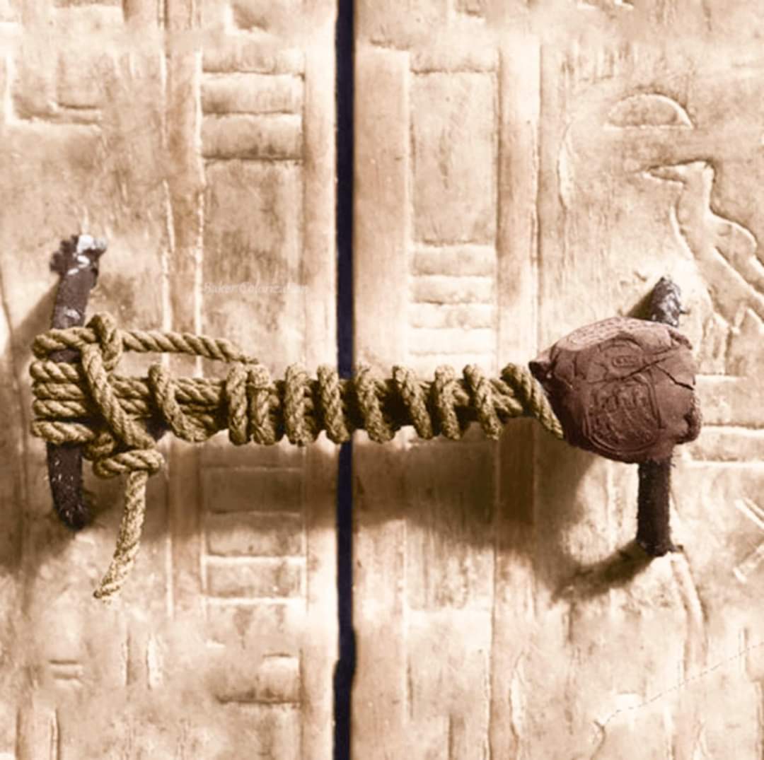 The unbroken seal on King Tutankhamun's burial chamber door was discovered on November 4, 1922, by British archaeologist Howard Carter, where it remained untouched for over 3,000 years.

#drthehistories